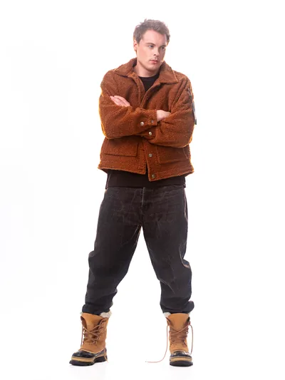 Frontier Brown fleecejakke