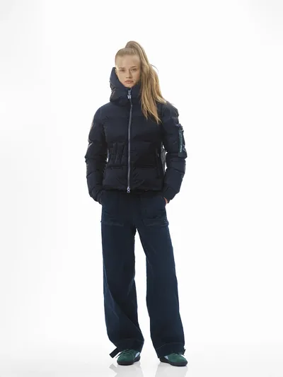 Felice Puffer Navy dunjakke