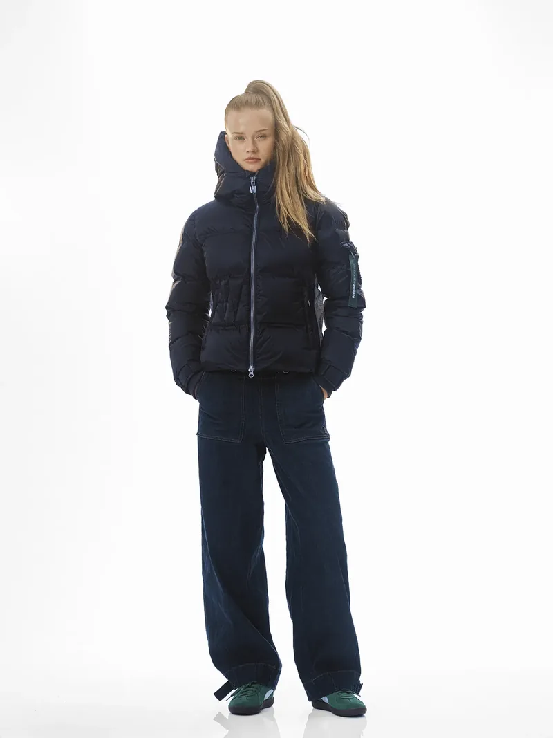 Felice Puffer Navy dunjakke
