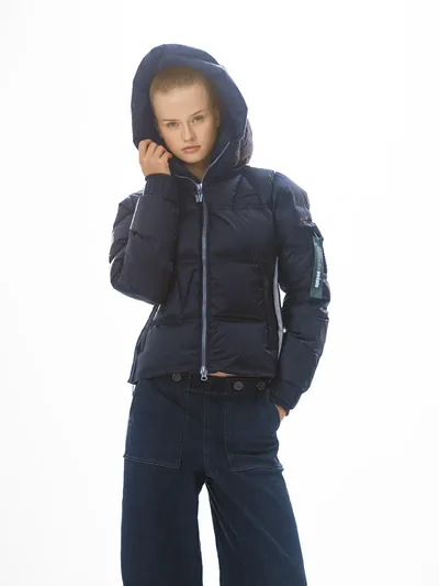 Felice Puffer Navy dunjakke