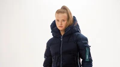 Felice Puffer Navy dunjakke