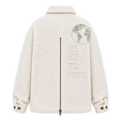 Frontier White fleecejakke
