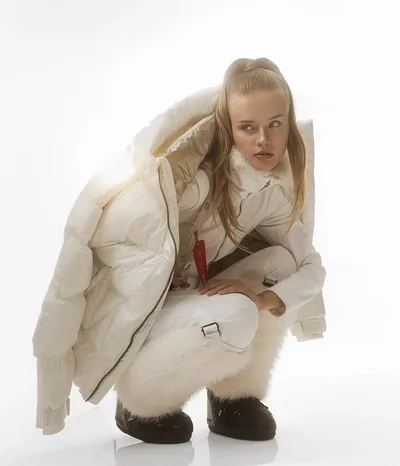 Balaclava White dunjakke