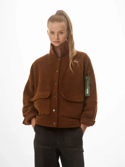 Frontier Brown fleecejakke