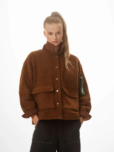 Frontier Brown fleecejakke