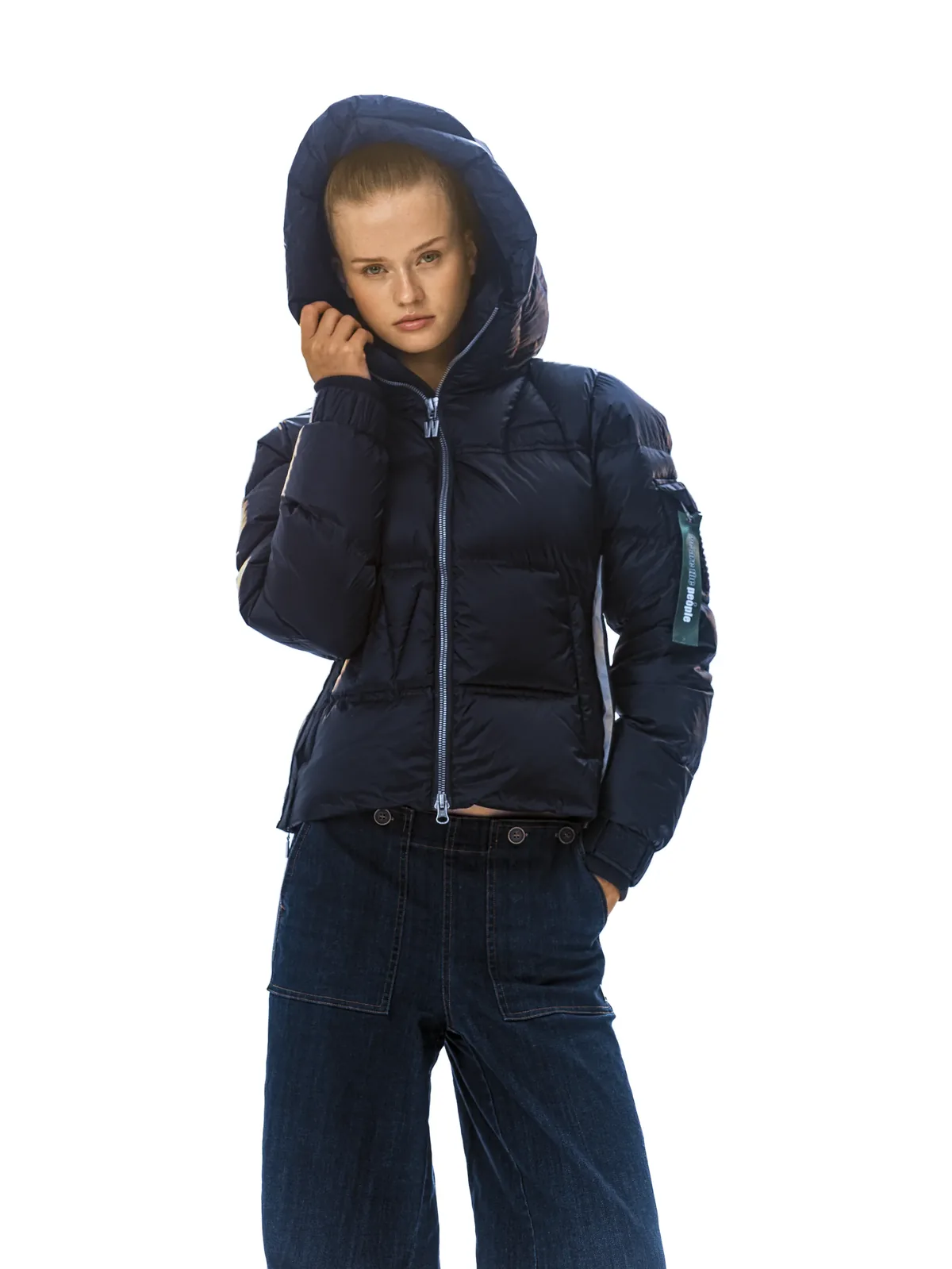 Felice Puffer Navy dunjakke