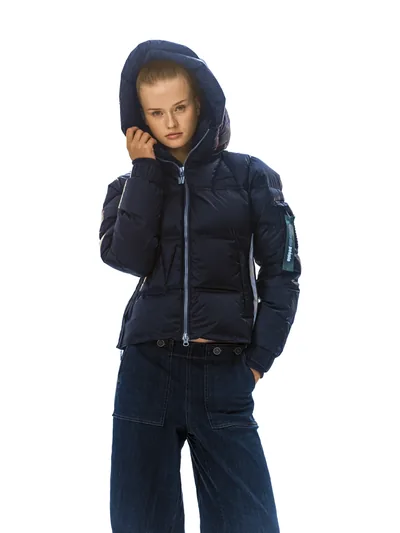Felice Puffer Navy dunjakke