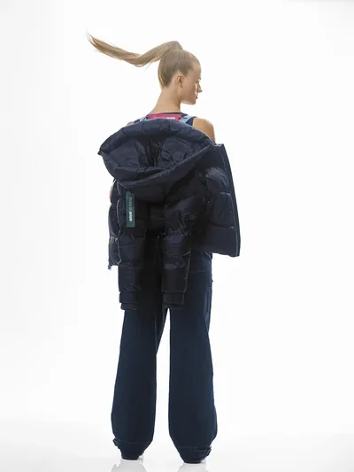 Felice Puffer Navy dunjakke
